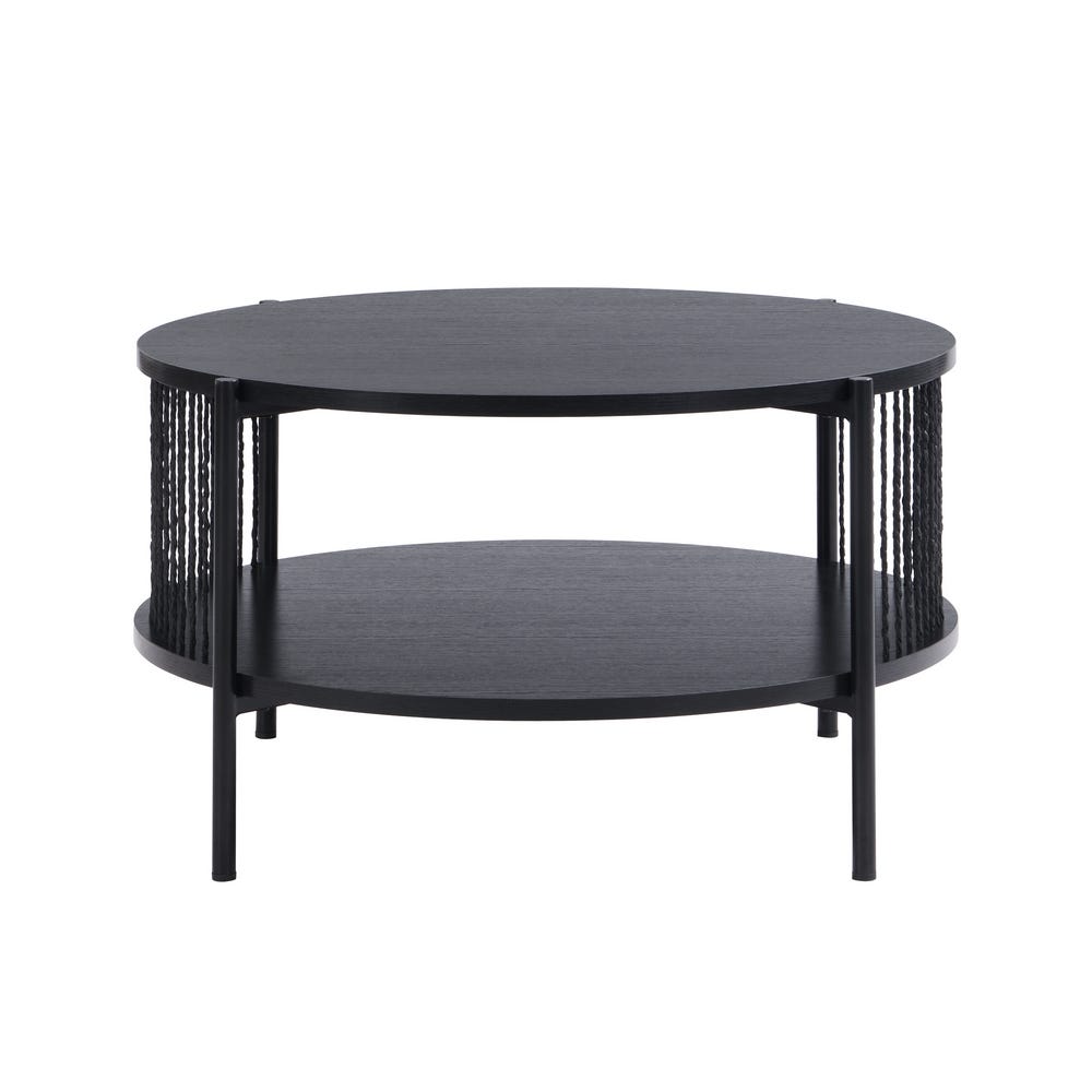 MESA DE CENTRO PRETA SAHARA 74X41CM