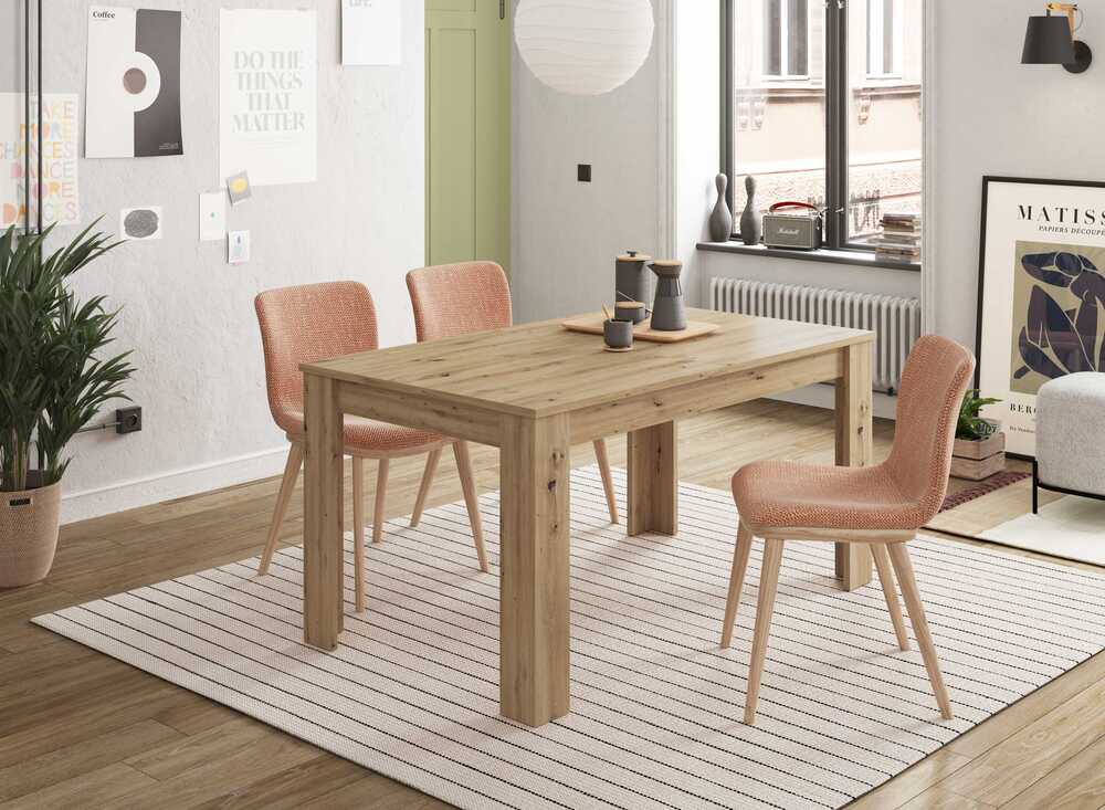 MESA DE COMEDOR CATANIA MARRÓN 90X190CM