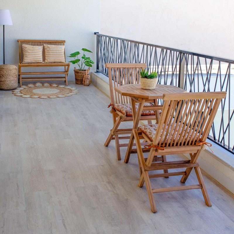 CONJUNTO DE MESA E 2 CADEIRAS DE MADEIRA BORGES