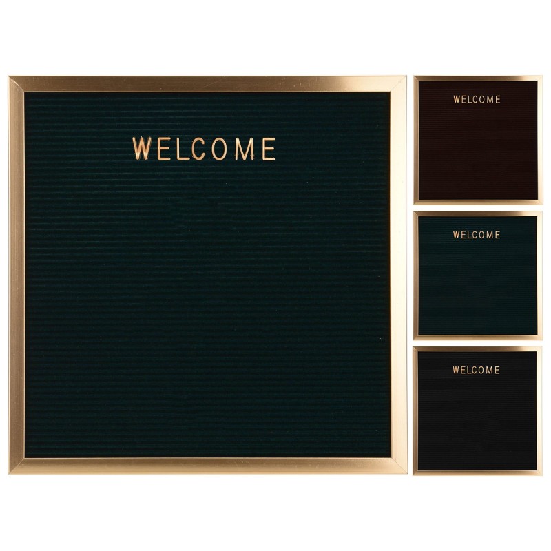 PAINEL DE LETRAS PRETO E OURO 37 CM