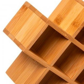 NOBEL BAMBOO BOTTLE RACK 8 FRASCOS