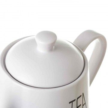 WHITE PAROLE TEAPOT 17,5cm