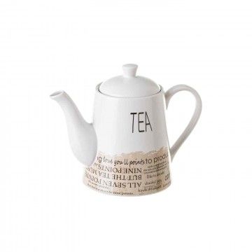 WHITE PAROLE TEAPOT 17,5cm