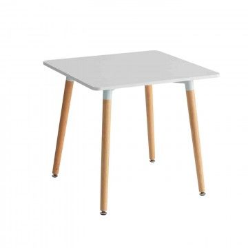 MESA BRANCA MDF-BEECH 80 X 80 X 76 CM