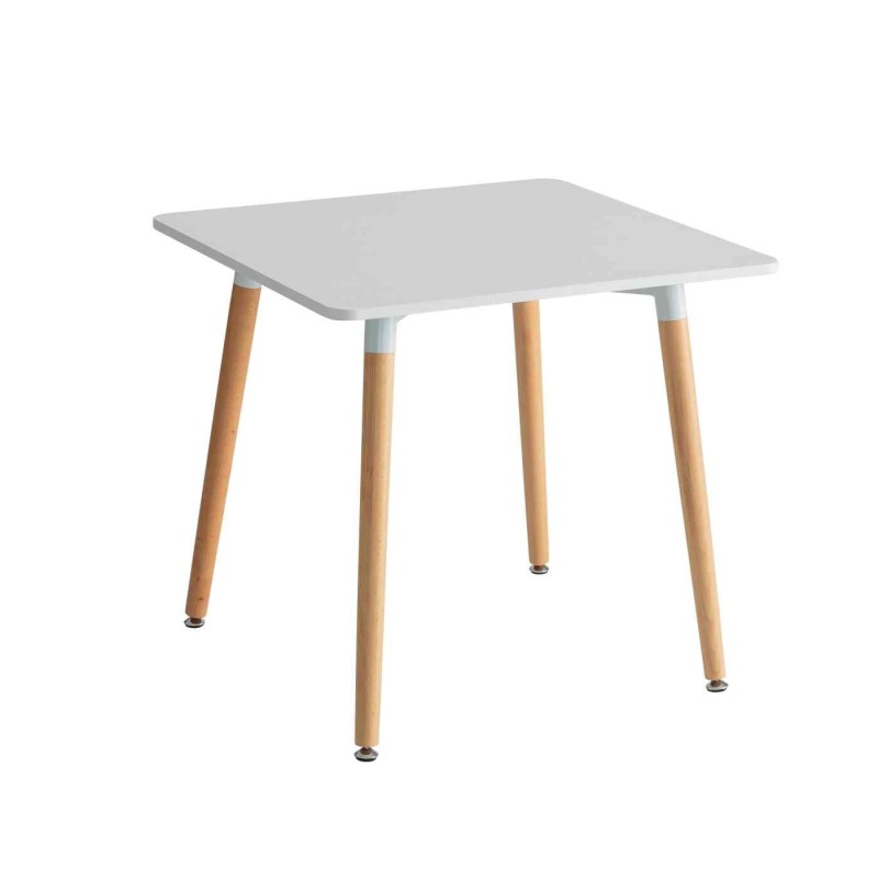 MESA BRANCA MDF-BEECH 80 X 80 X 76 CM