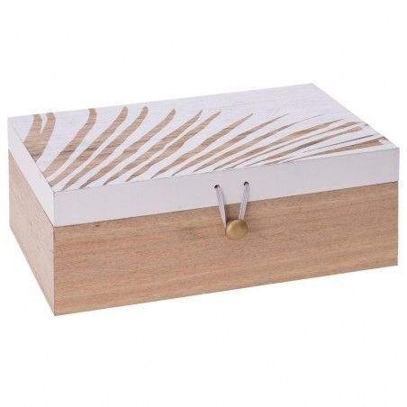 CAJA MADERA 24X16CM.BLANCA