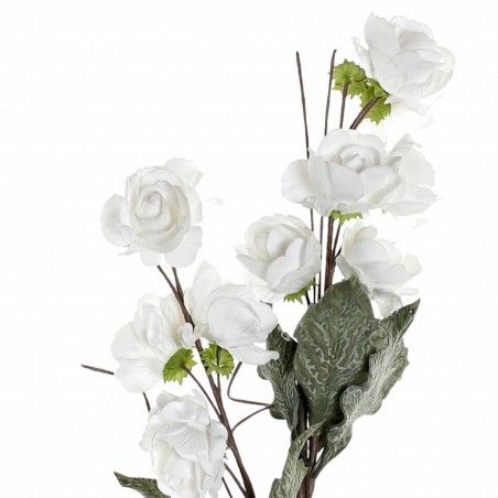 FLOR EVA 37X37X102 ROSAS BLANCO