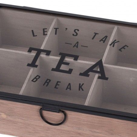 TEA CAJA MDF CON MESA DE VIDRIO