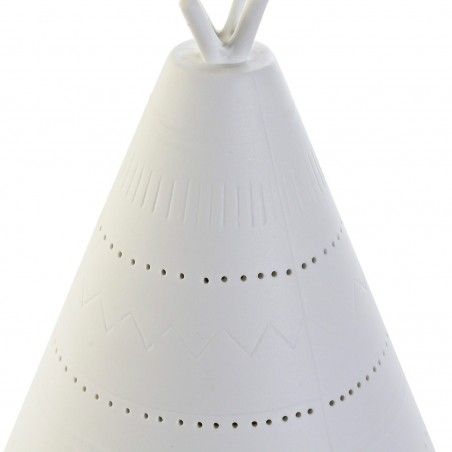 LAMPARA SOBREMESA PORCELANA 18X18X22 TIPI BLANCO