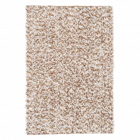 ALFOMBRA ALGODÓN-POLIÉSTER BEIGE-BLANCO 120 X 180 CM