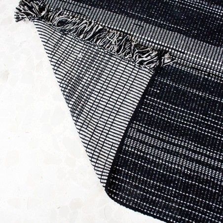 ALFOMBRA ALGODON 230X160X1,5 1100 GSM. NEGRO