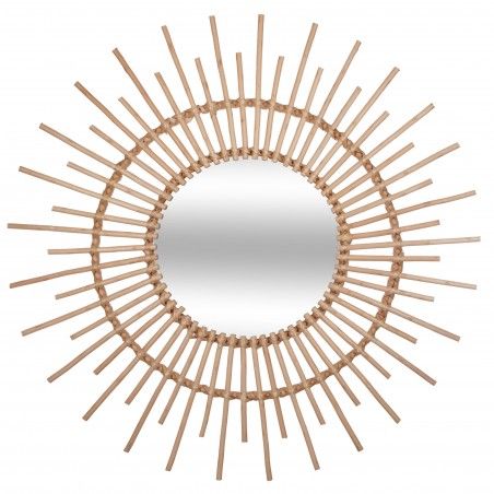 RATAN SUN MIRROR 76CM