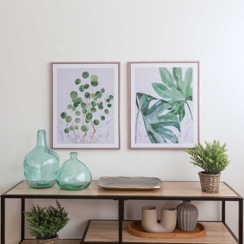 QUADRO FOLHAS VELMA 40X50