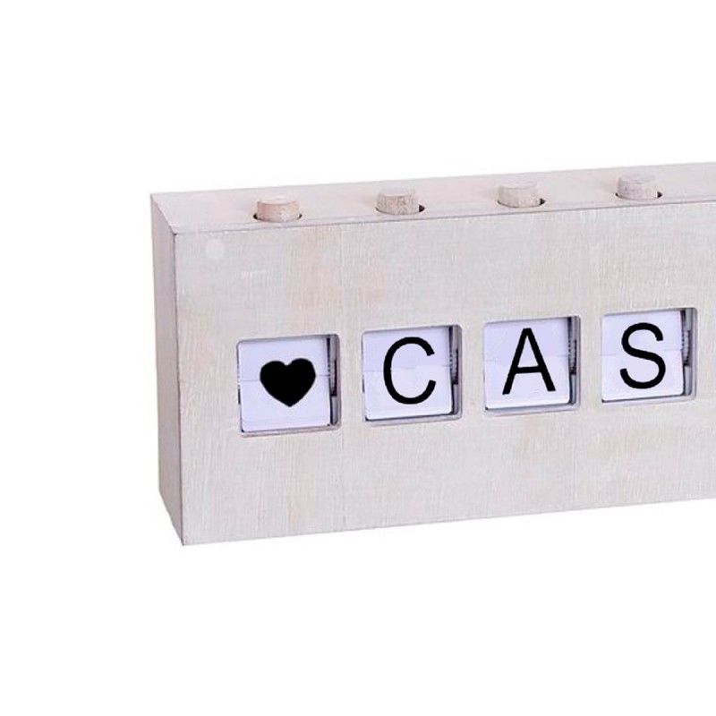 PAINEL LETRAS NEBIL M WHITE WOOD